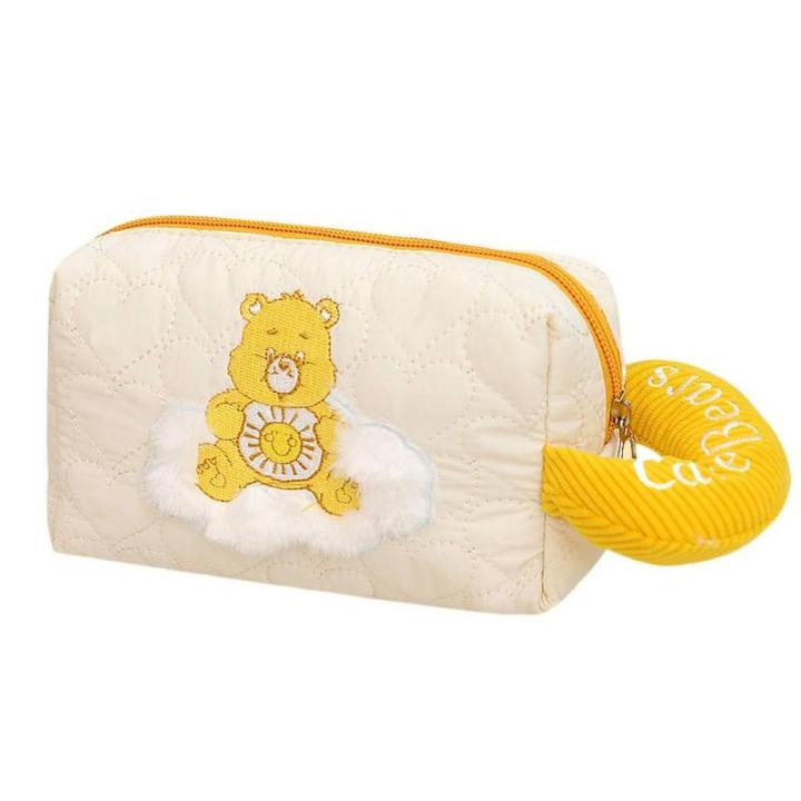Genuine Cartoon Care Bears Wrist Bag Carebears Cloud Series Exquisite Patterns Doll Cosmetic Bag Hand Bag Mobile Phone Storage