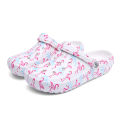 Garden Clogs Comfortable Women's Tie-dye Pattern Clogs, Slip On Lightweight Two-way Wear Clogs, Non-slip Summer Beach Slides 666.