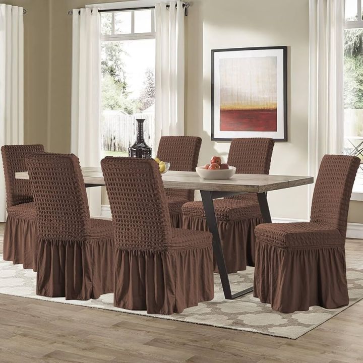 Bubble Stuff Dining Chair Covers – Elegant & Stretchable Fit ALL COLORS ...