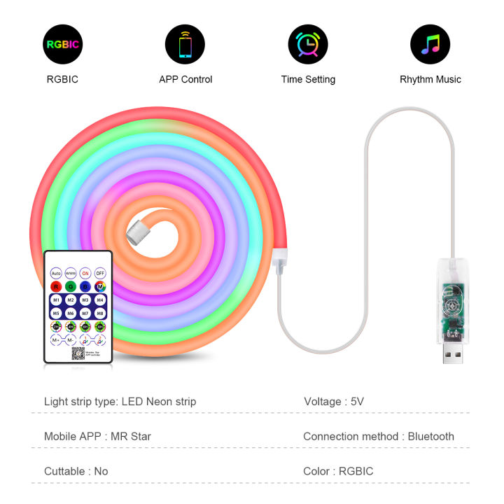 Smart%20RGBIC%20LED%20Strip%20Neon%20Lamp%20WS2811%20Bluetooth/WIFI%20VersionTuya%20App%20Control%20Dreamcolor%20Ambinet%20Tape%205V%20USB%20Plug/24V%20EU%20US%20Plug%20-%20Image%203