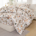 3pcs/set Leaf Floral Pattern Duvet Cover Set(1 Duvet Cover & 2 Pillowcase）Soft And Skin-Friendly Duvet Cover Bedding Set For. 