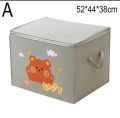 Foldable Storage Box for Clothes, Quilts & Toys | Cartoon Animal Design Kids Organizer | Dustproof Travel Bag. 