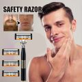 Razor Classic 6 Layer Safety Razor for Mens Shaving&Womens Hair Removal Shaving Blades Manual Shaver. 
