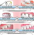 Dental Tools To Remove Plaque and Tartar, Professional Teeth Cleaning Tools, Stainless Steel Dental Hygiene Oral Care Kit with Plaque Remover, Tartar Scraper, Tooth Scaler, Dental Pick - with Case. 