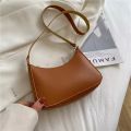 Korean Style luxury Shoulder Bag for Women Crescent Underarm  Female Casual Vintage Hobos bag. 