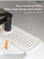 44.5*14.5cm silicone Faucet Draining Matkitchen Sink,Splash Guard, Heightened Non Slip Protects Sinks From Splashing,Soap Dispen. 