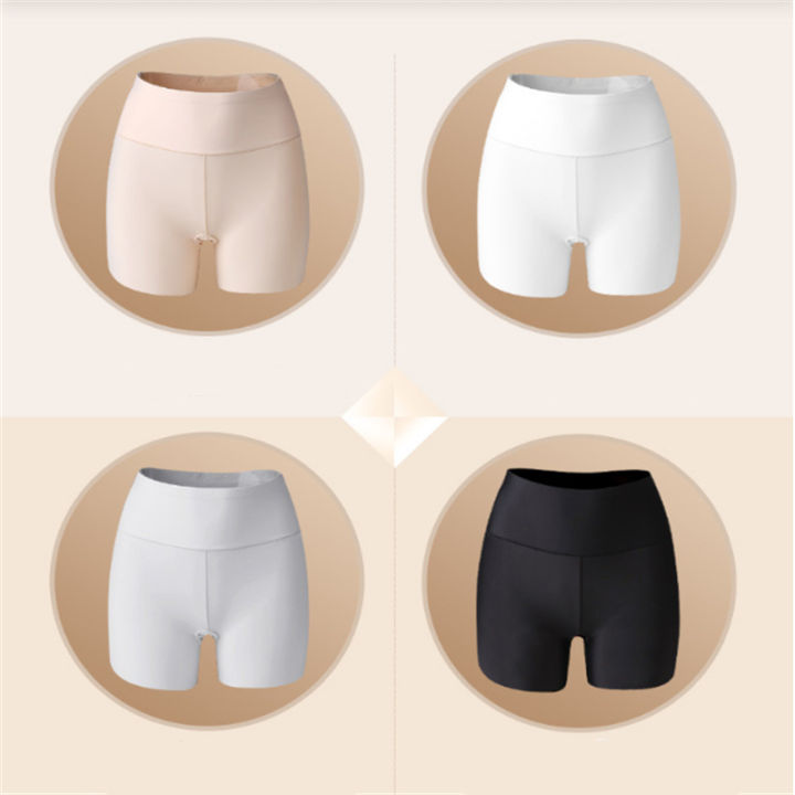 Ready%20Stocked%20Safety%20Pants%20High%20Waist%20Women's%20Shorts%20Under%20The%20Skirt%20Ice%20Silk%20Seamless%20Panties%20Breathable%20Boxer%20Briefs%20Cycling%20-%20Image%206