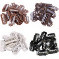 50/30/10pcs Hot Sale Wig Comb Clips Extension Clips Snap Hair Extension Clips For Women 32mm Black/Coffee Clip.