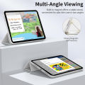 For   Tab A7 Lite 8.7'' 2021 SM-T220 SM-T225 Tri-fold Flip Case Magnetic Stand PU Leather Protective Cover. 