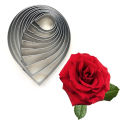 Rose Petal Gum Paste Fondant Metal Cutter &  Flower Mold. 