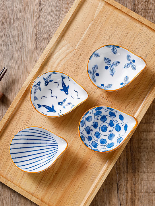 4pcs%20Ceramic%20Plate%20Japanese%20Style%20Household%20Seasoning%20Pottery%20Mini%20Dipping%20Dish%20Sushi%20Soy%20Sauce%20Snack%20Tableware%20-%20Image%203