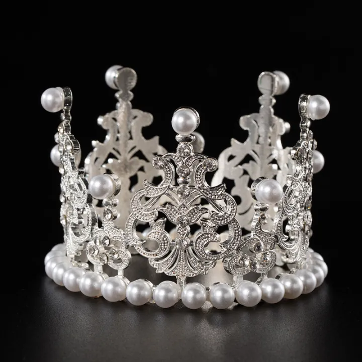 1pcs%20Pearl%20Crown%20Cake%20Decorative%20Small%20Tiaras%20Crystal%20Pearl%20Princess%20CakeToppers%20-%20Image%202
