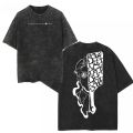Japanese Anime Graphic Washed  New Arrival Mens Clothes Tee Shirt Homme Graphic T-Shirts Men Tshirt for Men Ropa Hombre 62956. 