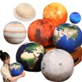 Simulation Earth Sun Mars Plush Toy Stuffed Planets in the Solar System Soft Doll Pillow Cushion Kids Toys Birthday  Decor. 