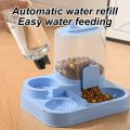 1 PC 2-in-1 Automatic Feeder with Controllable Food Amount for Small Animal Pets Rabbits Cats Dogs Feeder Bowl with Drink Bottle. 