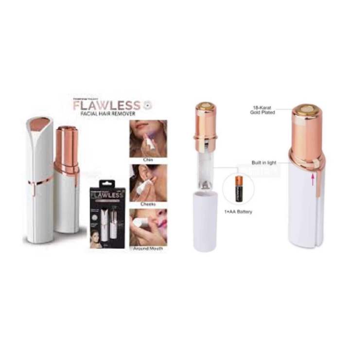 FINISHING TOUCH (battery system not rechargeable) FLAWLESS PAINLESS HAIR REMOVER SHAVER FOR WOMEN(Battery system)