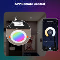 MOES Tuya ZigBee Smart LED Downlight RGB Color Dimming Round Spotlight Lamp 9W 12W Works with Alexa  Home lightify. 