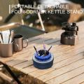 Portable Alcohol Stove Internal Bracket Stainless Steel Detachable Four-corner Kettle Bracket Outdoor Camping Accessories. 