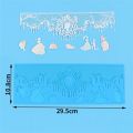 Aomily Multiple Styles Flower Lace Mold Cake Border Decoration Tools Fondant Cake 3D Food Grade Silicone Mat Baking Flower Molds. 