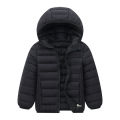 Kid Boys Girls Hooded Lightweight Jacket Autumn Winter Warm Coat Children Outerwear Teen Students Fashion Clothes For 6-14 Years. 