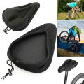 3D Sponge Soft Thickened Bicycle Seat Breathable Bicycle Saddle Seat Cover Mountain Bike Cycling Pad Cushion. 