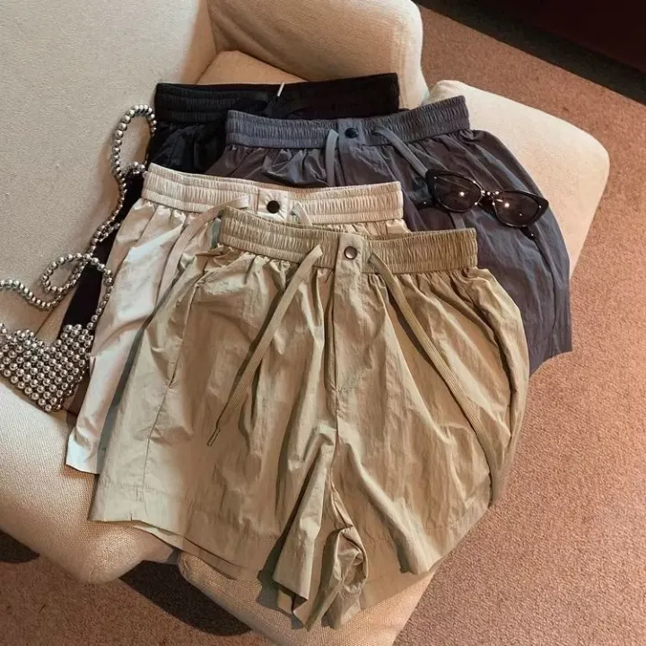 Thin%20Quick%20Drying%20Shorts%20Women's%20Summer%20Loose%20Casual%20Wide%20Leg%20Pants%20Elastic%20Waist%20Ultra%20Short%20Shorts%20Plus%20Size%20Women's%20Clothing%20-%20Image%203