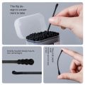 Boxed black cotton swabs Japanese earpick cotton swabs Clean Blackhead earpick disposable double-ended cotton swabs. 