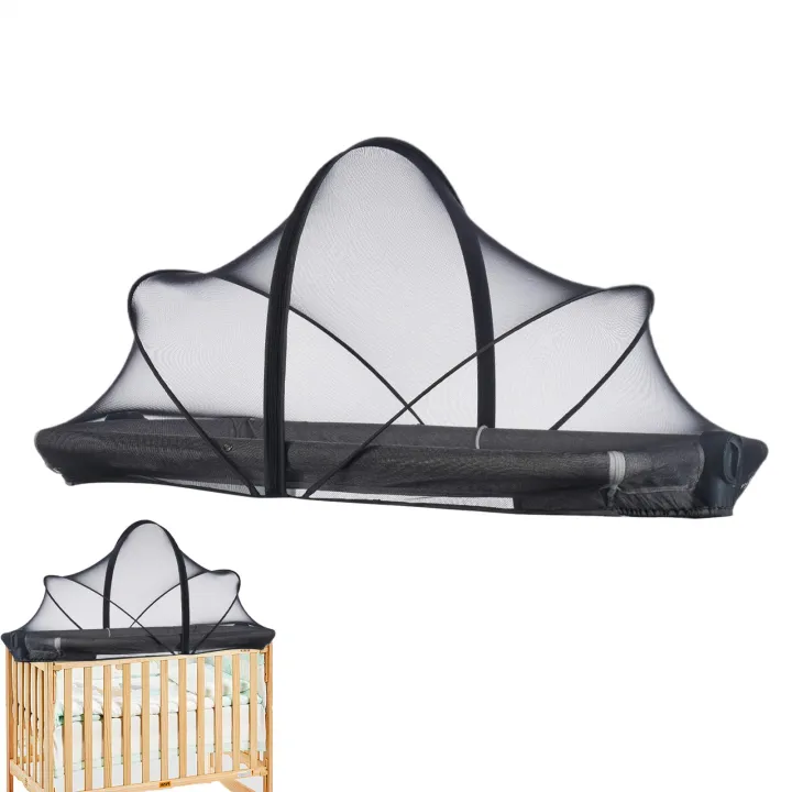 Bassinet%20Netting%20Cover%20Bassinet%20Cover%20Breathable%20Foldable%20Mesh%20Zipper%20Baby%20Mosquito%20Net%20Encrypted%20Bug%20Net%20Crib%20Protectors%20-%20Image%202