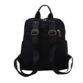 Simple Pu Black Large Capacity Backpacks Women Travel Bag Solid Harajuku Student Schoolbag Backpack Unisex Bags High Street. 
