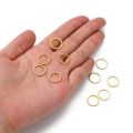 10pc 304 Stainless Steel Linking Ring Ring Golden 12x0.8~1mm. 
