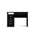 ROGER – Black Work Table with five Drawers. 