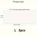 2pcs silicone pads for laptop keyboards, protective film, universal dust cover for laptop keyboards, keyboard key film. 