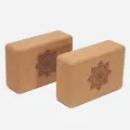 Cork Yoga Block Cork Yoga Bricks Eco-Friendly Natural Cork Block 9x6x3 Inch Non Slip Cork Block for Yoga Pilates. 