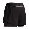 Men's Running Shorts Quick-drying Fitness Ventilate Double Layer Shorts Men New Sport Workout Training Bodybuilding Short Pants.