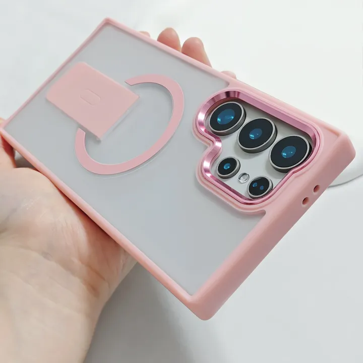 Luxury%20Magnetic%20Wireless%20Charge%20For%20Magsafe%20Case%20For%20%20%20S25%20S23%20Ultra%20S24%20Plus%20FE%20Folding%20Stand%20Holder%20Matte%20Cover%20-%20Image%208