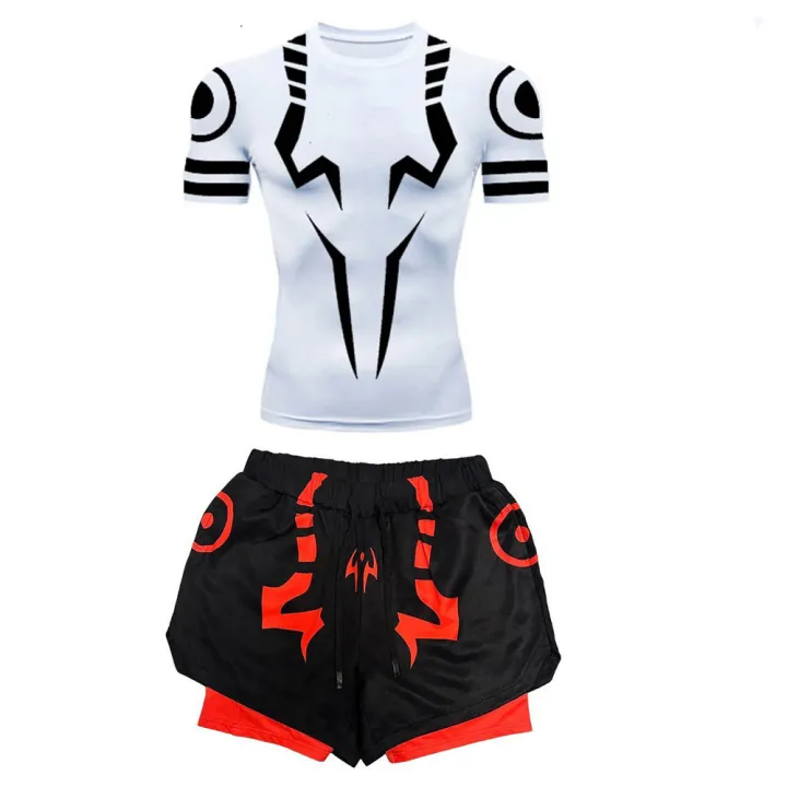 Anime%20Jujutsu%20Kaisen%20Compression%20Set%20Fitness%20Suit%20for%20Men%20Quick%20Dry%203D%20Compression%20Shirt+Gym%20Shorts%20Running%20Workout%20Sportswear%20-%20Image%204