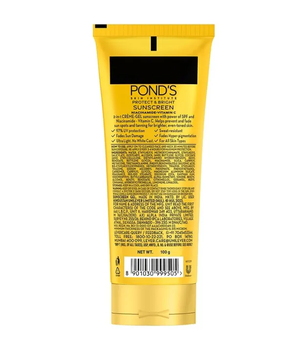 Pond's%20Sun%20Miracle%20Cream%20Gel%20Sunscreen-Protect%20&%20Bright%20100g%20-%20Image%203