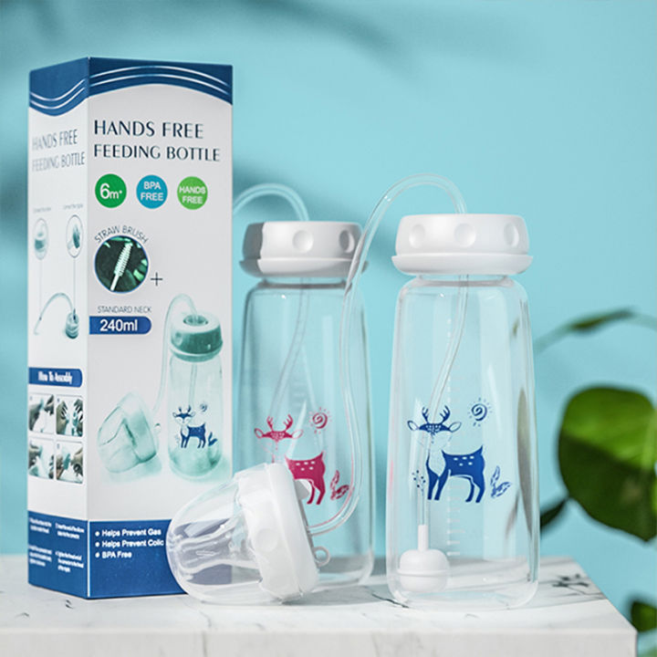 BornBL%206%20Month+%20Hands%20Free%20PP%20Baby%20Feeding%20Bottle%20with%20Tube%20Anti-Colic%20Nursing%20System,%20Bpa%20Free%20-%20Image%206