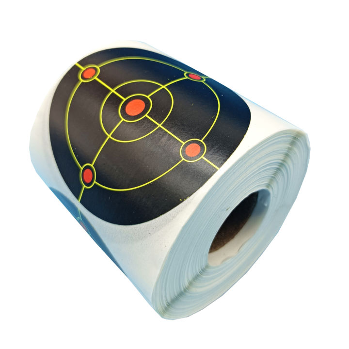 3"%20X%20250%20Pcs%20Black%20Splatter%20Target%20With%20Sharp%20Yellow%20Blooming%20Spot%20%20Shooting%20Target%20Stickers.%20-%20Image%204