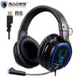 SADES R6 USB 7.1 Channel Sound Gaming Headset wired Headphones. 
