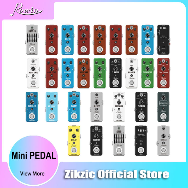 Rowin Guitar Analog Pedals  Noise Gate Dist Chorus Fuzz Dumbler Overdrive Tremolo Comp Pedals For Electric Guitars True Bypass