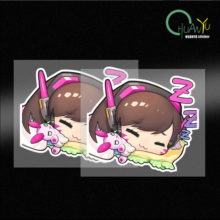 Overwatch 2D Game Dva Song Hana Mecha Cute Character Waterproof ...