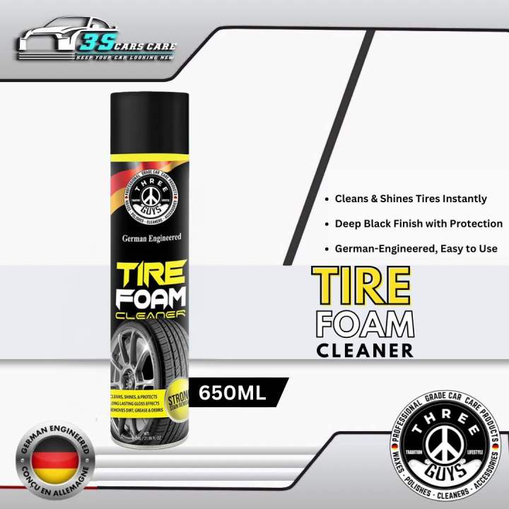 THREE%20GUYS%20Tire%20Foam%20Cleaner%20650ml%20%E2%80%93%20German%20Engineered%20%7C%20Tire%20Polish,%20Tire%20Shiner%20&%20Cleaner%20%7C%20Long-Lasting%20Shine%20&%20Protection%20-%20Image%202
