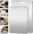 Stainless Steel Panel and Chopping Board Kitchen Household Thickened Double Sided Cutting Board Block Kneading Dough Board. 