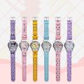 Kawaii Hello Kitty Sanrio Cinnamoroll Anime Exquisite Electronic Watch Kuromi My melody Children's Watch Gifts with Gift Boxs. 