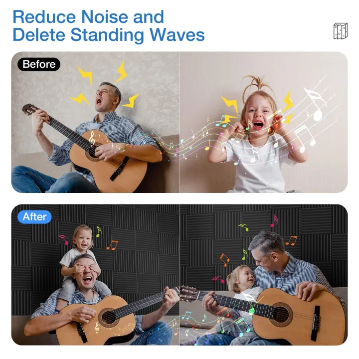 12%20Pack%20Acoustic%20Panels%20Self-Adhesive,%201X12X12%20Inchs%20Soundproof%20Wall%20Panels%20Quick-Recovery%20Sound%20Proof%20Foam%20Panels%20High%20Density%20-%20Image%204