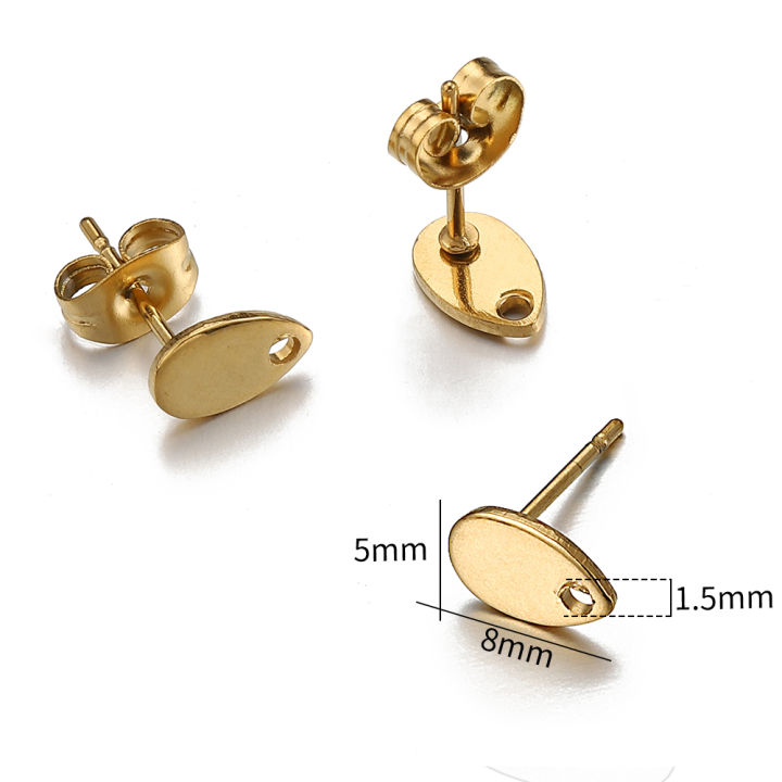 10pcs%20Stainless%20Steel%20Round%20Ear%20Studs%20for%20Earrings%20Base%20Jewelry%20Making%20DIY%20Dangle%20Hole%20Charm%20Pendants%20Components%20-%20Image%202