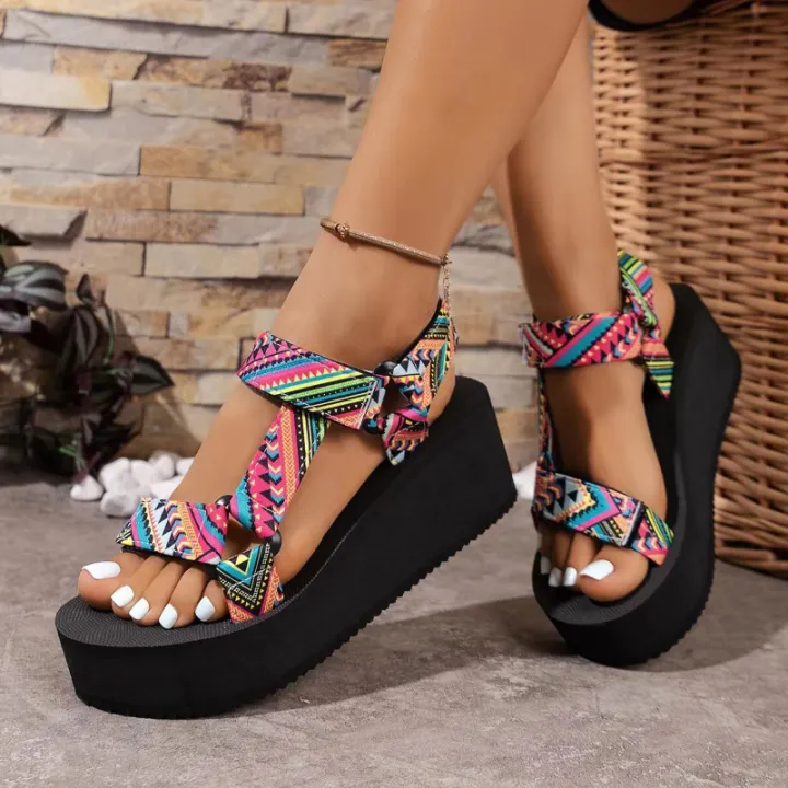 Ladies%20new%20summer%20thick%20soled%20shoes%20Women%20comfort%20cloth%20Sandals%20Beach%20Set%20Foot%20Sandals%20exposed%20toe%20Light%20Casual%20Slippers%20Zapatos%20-%20Image%203