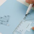 Precision Seam Measuring Gauge Metal Quilting Tailor Ruler Template Sewing Ruler For DIY Patchwork Quilting Craft Accessories. 