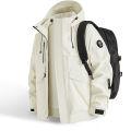 Autumn New Men's Mountaineering Jacket Windproof and Waterproof Fabric Fashion Hip Hop Design Casual Oversize Outdoors Coat. 